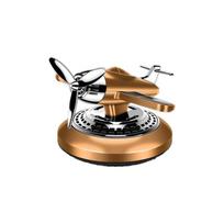 Solar Power Scent Diffusers Elegant Scent Unique Metal Car Interior decors Gift geltona
