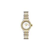 Tissot Carson Series Quartz Movement 30M Water Resistant Watch 28.5Mm X 29.5Mm White Dial Gold Plated Stainless Steel Bracelet T085.210.22.011.00 Regular Watch Box,White Dial beige