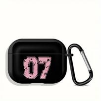 Case For Airpods Pro3 4 2 3 1 Pro2 Pro Earphone Cases Cover Pink Football Numbers Airpods 2