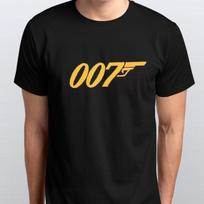 James Bond 007 Printed T Shirt in All Sizes Black S