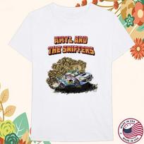 Amyl And The Sniffers Band Rally Car Victorian Tour Cotton White T Shirt BT641 S
