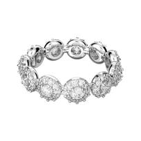 Swarovski Constella Round Cut Pave Ring Women's Silver silver 58 sidabras