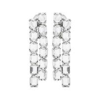 Swarovski Millenia Gem Embellished Rhodium Ear Cuff Women's Silver 5696320 sidabras