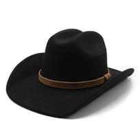 Cowboy Hat With Wide Brim In Wool Blend For Fall Sun Protection And Stylish Wear juoda