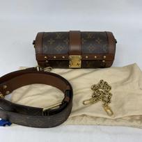 [Pre-Owned] Papillon Trunk Monogram Chain S-Lock Closure Coated Canvas With Leather Trim Shoulder Bag - Excellent #6K42JY ONE SIZE