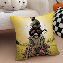 T-Terence Hill And Bud S-Spencer Cushion Cover Linen Pillow Case Soft Breathable Protective Couch Room Decoration Peach skin 18*18(CM)-1Pcs