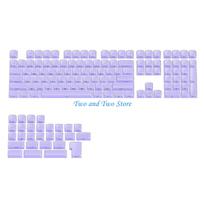HX6F Slip proof Keycap OEM Profile Double Shot Molded Jelly Translucent Side Print keycaps 113 Set