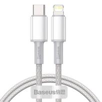 Cable USB C - iP Lightning 1m 20W white Baseus