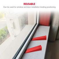 6pcs Leveling Position Wedges Shims Plastic Wedge Set Furniture Wedges Levelers Adjustment Tool for Door Window Quick Leveling China Mainland