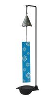 Nambu Ironware Wind HANABI Stand Silver Blue Chime, Itchudo Iwate Japan mėlyna