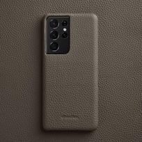 for Samsung Galaxy S23 S22 Ultra 21 Plus + 5G Cases Premium Genuine Leather Case luxury Fashion Cow Business Phone Cover for Galaxy S21 Plus
