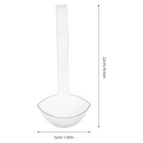 2 Pcs Spoons Punch Drink Catering Serving Utensils Clear Soup Ladle Gravy Cooking Plastic Transparent Buffet Dressing Fruit skaidri