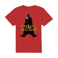 Men's Batman The Batman Yellow Text Slim Fit T-shirt X-Large Red XL