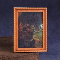 Cute Cat Portrait Fridge Magnet Photo Frame Mini Size Refrigerator Magnet