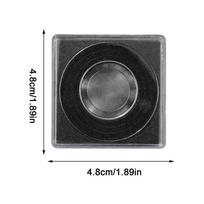 20pcs Shock-Proof Coin Display Case Transparent Collection Holder W/ C lear View, Protective Storage Box For C oins Home Table
