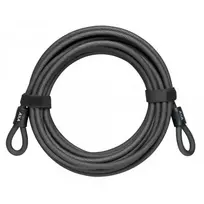 AXA Newton Double Loop / 10-1000 / Black / apsauginis trosas su kilpomis