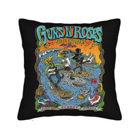 Rock Music Band G-Guns N Roses Pillowcase Printed Cushion Cover Decor Throw Pillow Case Cover Home Drop Shipping 40X40Cm Peach skin 18*18(CM)-1Pcs
