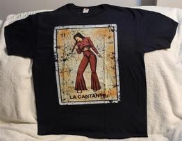 SELENA LA CANTANTE MEXICO MEXICAN BINGO LOTERIA CARD SINGER T-shirt Tops Tees Unisex 2XL
