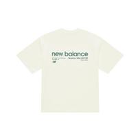 New Balance marškinėliai Unisex dramblio kaulo spalvos AMT52300-AGA M white