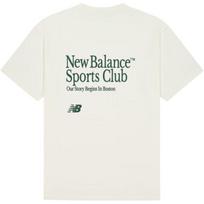 New Balance T Shirt Men's White AMT52330-CIC L gray
