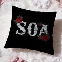 Movie S-Sons Of Anarchys Cushion Cover Premium Comfort Reversible Pillow Cove -Two In One Design For Any Room & Car Interior Peach skin 18*18(CM)-1Pcs