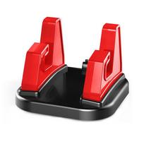 Universal Car Phone Holder 360 Degree Rotate Sticking Cell Phone Rack Dashboard Stand Mount Bracket raudona