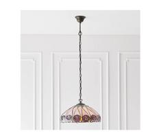 Endon 64176 - Pakabinamas šviestuvas ant grandinės Tiffany HUTCHINSON 1xE27/60W/230V skersmuo 40 cm