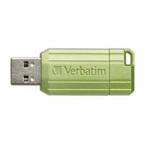„Verbatim“ USB atmintinė, USB 2.0, 128GB, Store,N,Go PinStripe, žalia, 49462, duomenų archyvavimui