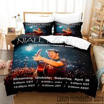 3D Spausdintas Niall Horan Patalynės Komplektas Berniukams Mergaitėms Dvigulė Queen King Dydžio Antklodės Užvalkalas Pagalvės Užvalkalas Lovos Berniukams Suaugusiems Namų Tekstilėextile 70x133cm 3pcs