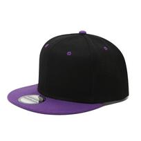 Unisex Flat Brim Hip Hop Baseball Cap - American Style, Solid Color, Six-Panel Design for Street Dance Adjustable Adult