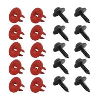 20Pcs Plastic Clips & Screws Strong Automotive Fastener Vehicle Undertray Fastening System Suitable for Vehicle 1