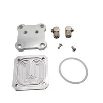 Funssor Nema17/NEMA14 pancake stepper motor Water cooling Plate  aluminum CNC machined water cooler for 3D Printer Motors