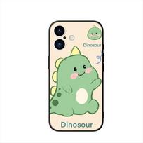 Animacinis dinozaurasTelefono dėklas, skirtas Samsung Galaxy A55 A54 A25 A36 A17 A26 A35 A33 A34 A14 A37 S8 S9 S20 S21 FE S10 Plus Galaxy S21 beige