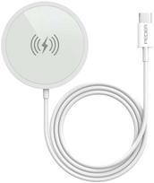 Atminties kortelė „Įkroviklis Pedea PEDEA“ belaidis magnetinis įkrovimo kilimėlis 15 W - USB-C, sidabrinis/baltas