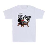 I Exit Out Of Spite Funny Raccoon Animal Vacation Gift Men's T-Shirt L