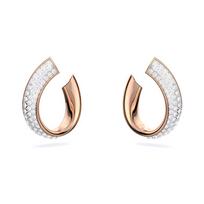 Swarovski Exist Fashion Trend Versatile Large Hoop Crystal Earrings Women's Small Size 5636448 sidabras