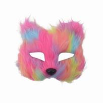 Halloween Plush Fox Mask With Diy Design For Cosplay And Celebrations įvairiaspalvis