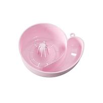 2-In-1 Snail Shape Drain Automatic Cleaning Basket Fruit Plate Filter Household Food Grade Fruit Washing Kitchens Accessories rožinė