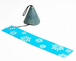 Nanbu Ironware Nanbu Wind Chime Itchudo Wind Chime HANABI Silver Blue mėlyna