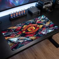 Manchester United Printed Large Mouse Pad, Non Slip Soft Rubber Gaming Desk Mat for Office Laptop Computer Decor 30cmx60cm（11.8x23.6inch）