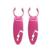 Paddle Board Clips 2PCS Fix Clamp For Paddle Board Expandable Fixing Clips Water Sports Supplies For Women Boys Girls Youth rožinė raudona spalva