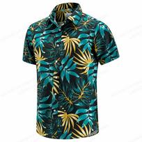 Floral Hawaiian Shirt Tropic Leaf 3d Printed Shirts Men Women Fashion Oversized Blouse Men's Vocation Lapel Beach Camisas S