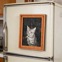 Cute Kitten Fridge Magnet Mini Photo Frame Refrigerator Magnet juoda