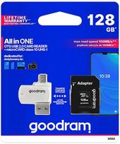 Atminties kortelė Karta GoodRam Viskas viename Micro SDXC 128GB 10 klasės UHS-I (M1A4-1280R11)
