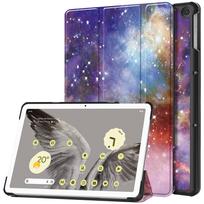 Case for Google Pixel Tablet 11'' with [Tri-fold Stand + Rebound Magnetic],Colorful PU Leather Case Shockproof with Hard PC Edge For Pixel Tablet 11