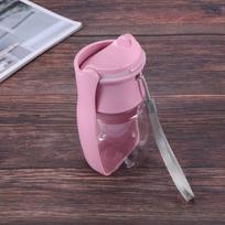 T02C!Foldable Dog Water Bottle, Portable Dog Water Dispenser, Leak Proof Dog Travel Water Bottle, Pet Water Bottle For Dog rožinė