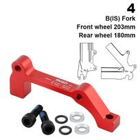 Ultralight Disc Brake Caliper Mount Adapter Bicycle Accessories  140mm 160mm 180mm 203mm 4-Red