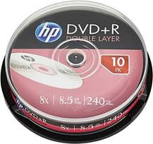 DVD+R HP 8,5GB (240 min.) DL 8x 10-cake