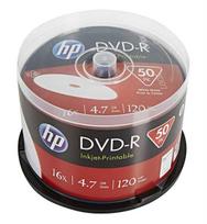 Verbatim HP DVD-R, spausdinamas, DME00025WIP-3, 4,7GB, 16x, velenas, 50 vnt. pakuotė, 12 cm, duomenų archyvavimui