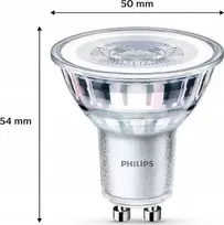 Signify Philips LED klasikinė lempa 50W GU10 šaltai balta 390lm sidabrinė 3er P